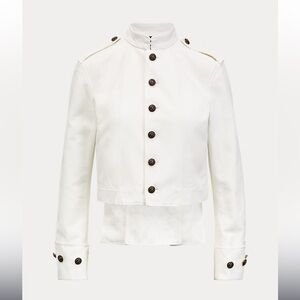 Polo Ralph Lauren white cotton officers military jacket Size 6